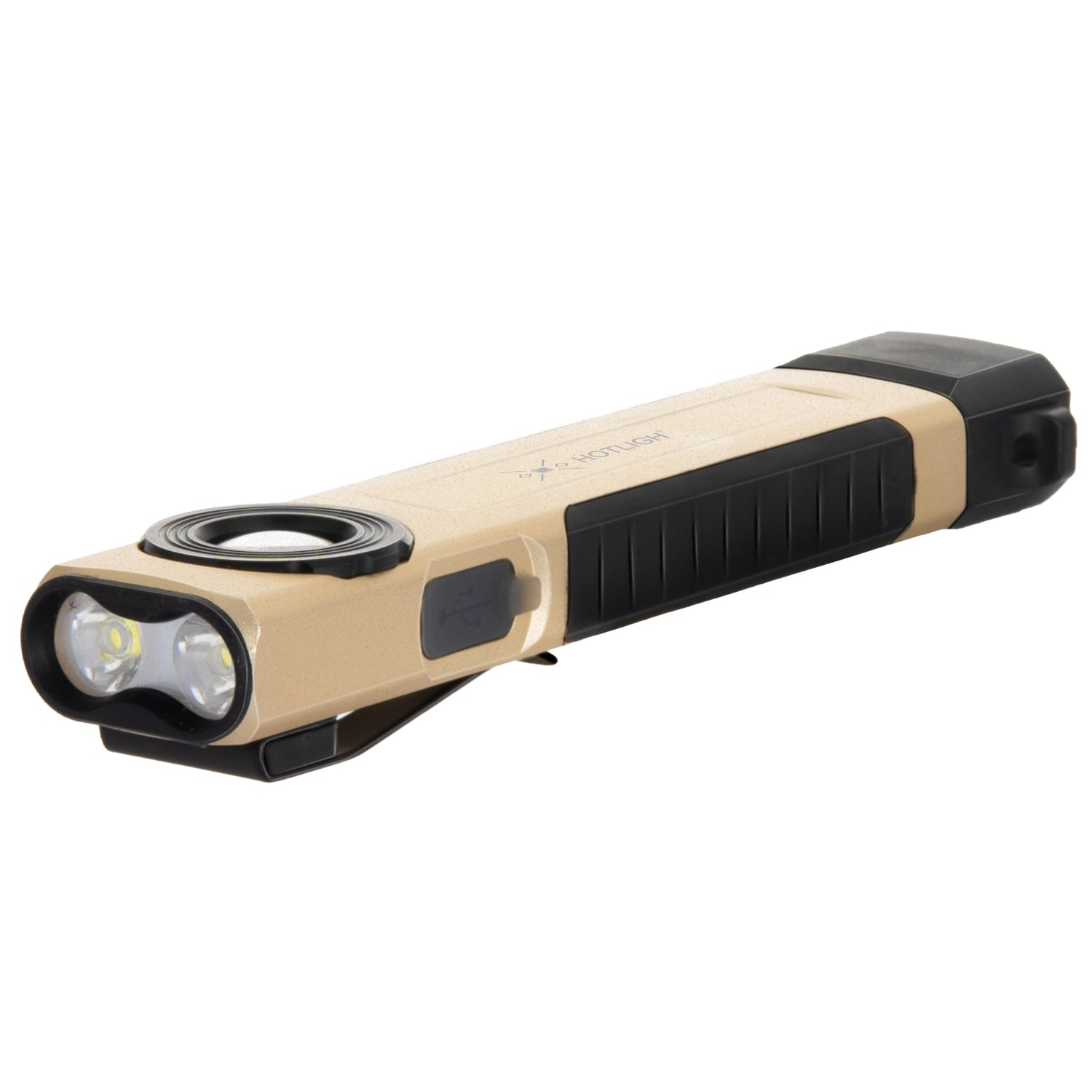 Rechargeable Flashlight Magnetic - 700 Lumens LED Flashlight with Clip Design, Flat Flashlight for Car Repairing/Camping/Emergency