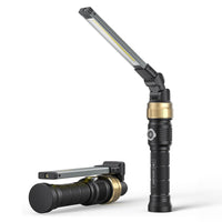 HOTLIGH Rechargeable Work Light - 5000mAh Magnetic Work Light with 360° Rotate Foldable Design, 1200 Lumens Led Work Light, 3 Lighting Modes Mechanic Light for Car Repairing/Emergency