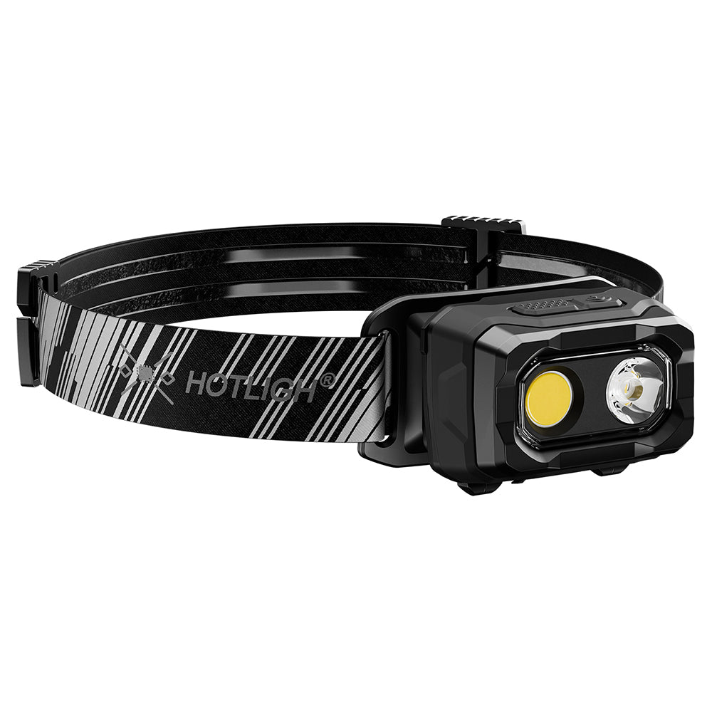 Voice-Controlled LED Headlamp Rechargeable - 1000LM Magnetic Headlight with IP65 Waterproof & Magnetic Back, 3 Modes Head Flashlight Rechargeable for Camping Running Hiking Fishing, Black