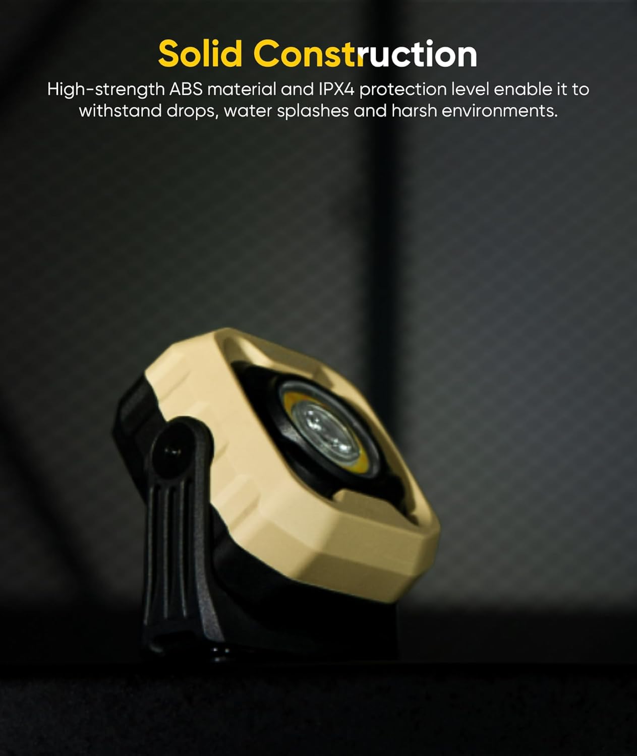 Rechargeable Work Light, 1200LM Magnetic Light with IPX4 Waterproof, 4000mAh Battery Led Work Light, Mechanic Light for Car Repair, Camping, Emergency