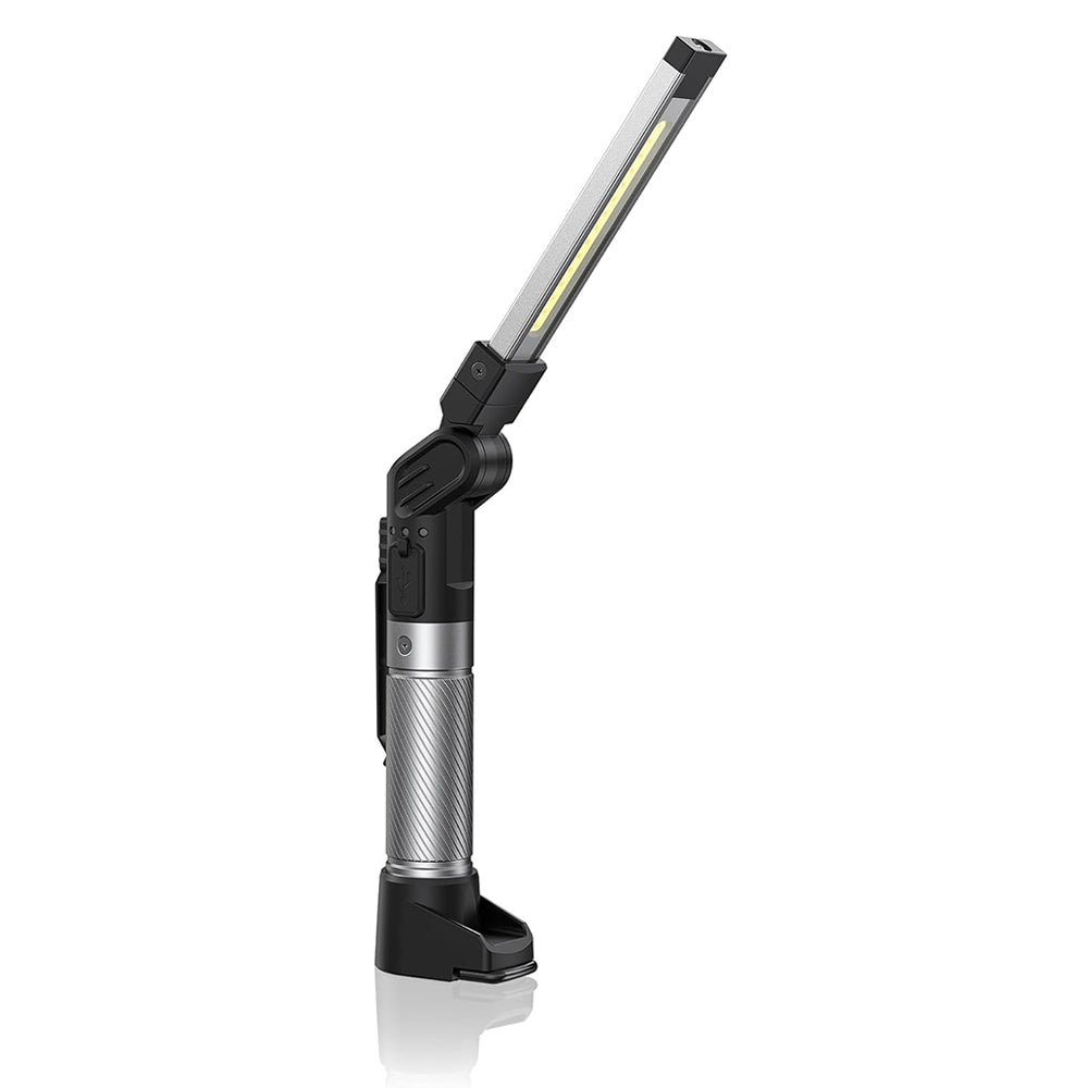 Magnetic Work Light - 800 Lumens Rechargeable Work Light with Multifunctional Foldable Design, 2200 mAh Mechanic Light, 3 Lighting Modes Mechanic Light for Car Repairing/Emergency